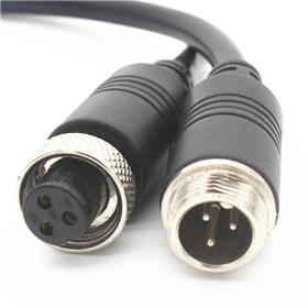 M12航空插頭，M12防水航空插頭，金屬螺母防水插頭，防水等級IP67級以上，金屬防水線