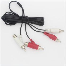 音視頻線，RCA公母轉(zhuǎn)接線，槍型RCA公母轉(zhuǎn)接插頭線