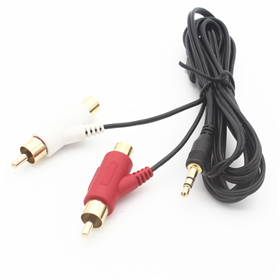 3.5立體公頭對(duì)槍型RCA公母插頭線，耳機(jī)線，音視頻線